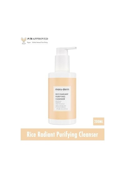 Maruderm Pirinç Özlü Aydınlatıcı Yüz Temizleme Jeli Nazik Arındırıcı, Nemlendirici Ve Canlandırıcı Temizleyici, 200 Ml