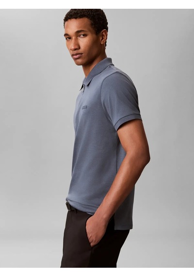 Calvin Klein Ss Slım Supıma Zıp P, Ceg Gri Erkek Polo