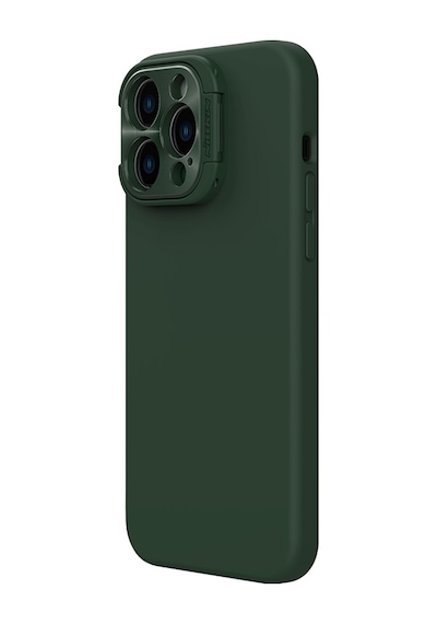 Nillkin Apple Uyumlu iPhone 14 Pro Max Stand Özellikli Lens Koruyuculu Lansman Kılıf Yeşil