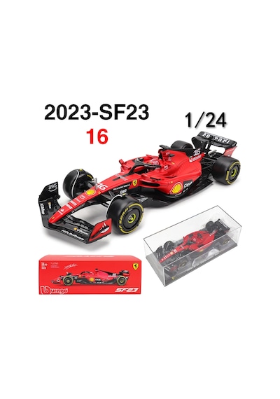 Bburago 1:24 F1 2022 Ferrari F1-75 75. 16 Leclerc 55 Sainz Formula 1 1-24 2023 Sf23-16