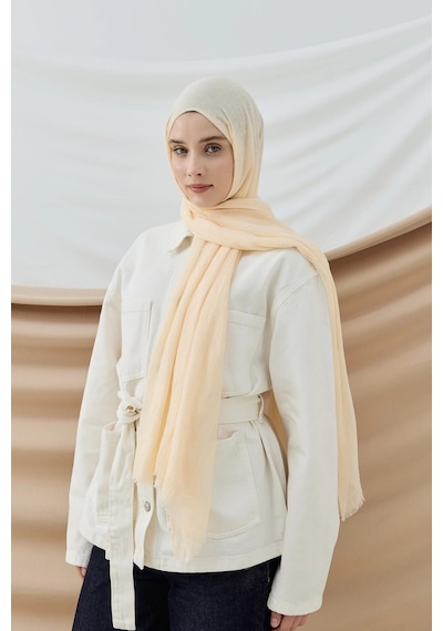 Deserto Fashion Bambu Şal Düz Renk-3534 BEj