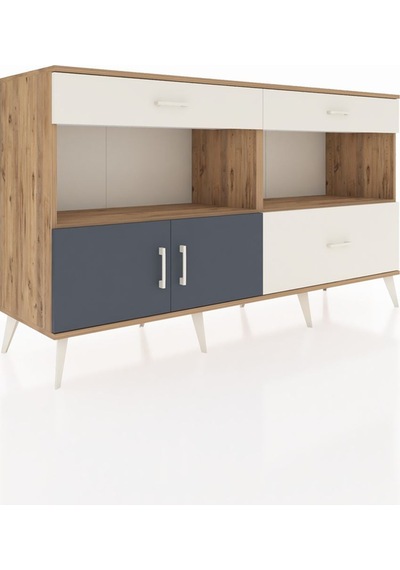Hyperion Konsol 2 Raflı 3 Çekmeceli 2 Kapaklı 176x44x99 Çam-antra Çam-antrasit/aytaşı Hyperion Konsol 2 Raflı 3 Çekmeceli 2 Kapaklı 176x44x99 Çam-antra Çam-antrasit/aytaşı