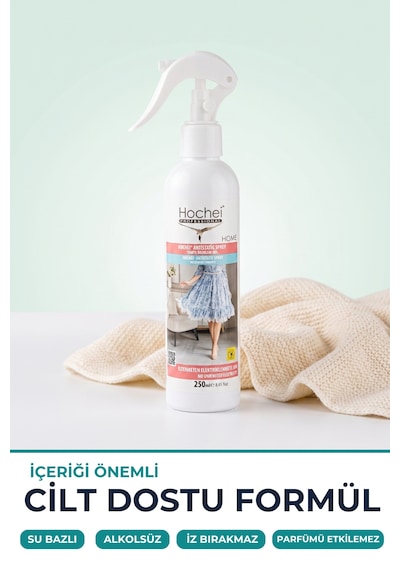 Toptancı Paketi Hochei Antistatik Sprey - Tekstil Ürünleri İçin 250 Ml X 24 Adet 24'lü Set