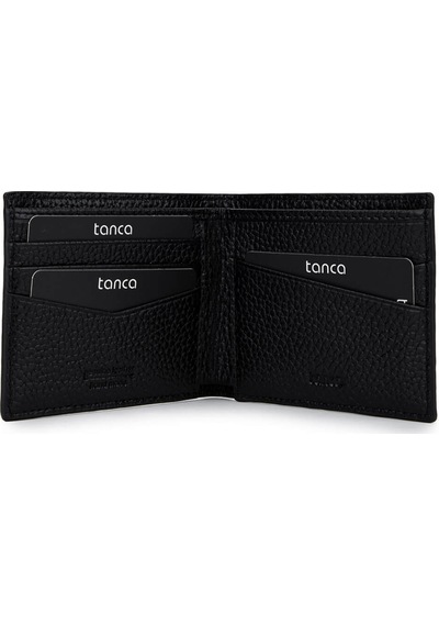 Tamer Tanca Erkek Hakiki Deri Siyah Cüzdan 1155 104 Erk Czdn Sk25-26 Sıyah Fltr Bsk Siyah