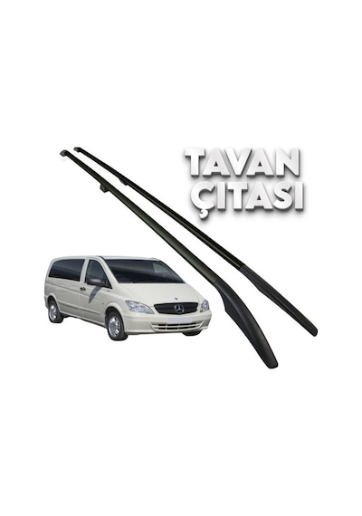 Vito Extra Uzun Şase Tavan Çıtası Siyah Renk 2010 2011 2012 2013 2014