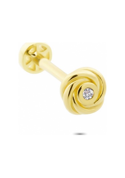Glorria Altın Gül Tragus Piercing Çok Renkli