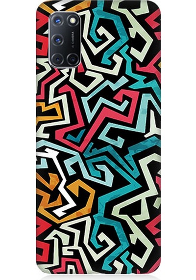 Oppo A72 Uyumlu Silikon Kılıf Pop Art Grafiti Grunge