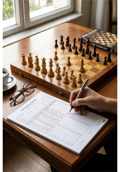Satranç Notasyon Kağıdı - A4 Ebat - 30 Yaprak - Chess Notation Sheet - Chess Score Diğer