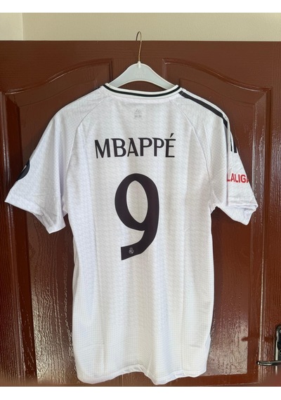 Real Madrid Yeni Sezon Mbappé 9 Futbol Forması Beyaz Çok Renkli