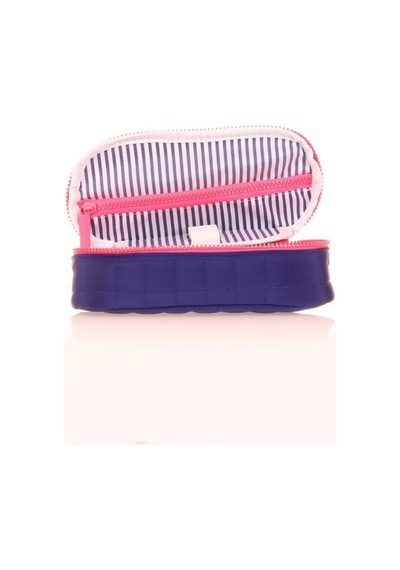 Kaukko Quilted Özel Bölmeli Kalem Çantası Navy Blue K2624