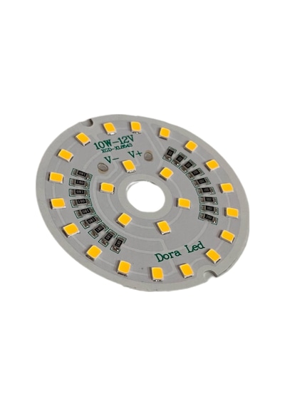 12Volt 10Watt Smd 2835 Ledli Led Modül Beyaz 10mm Delik Çaplı 12V 10W Avize Ledi 56mm(3 Adet)