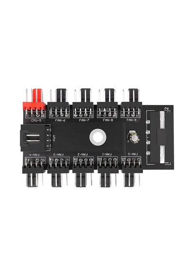 10 Port Fan Çoğaltıcı Hub Kartı Ide Güç Giriş Soketi 12v 3 4 Pin