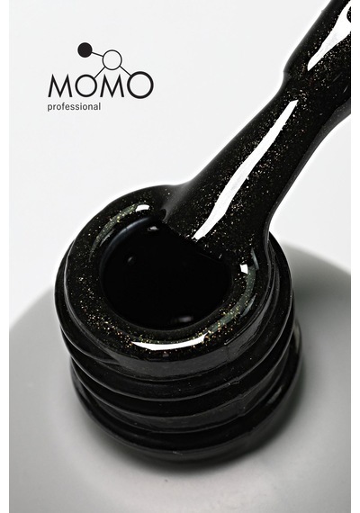 Momo Professional Kalıcı Oje S019 Altın Işıltılı Siyah 14 Ml