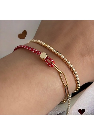 Marteniçka Kombin Bileklik Top-küp Altın - Gold