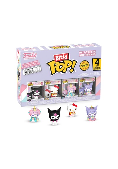 Funko Bitty Pop Sanrio - Kuromi - 4 Parçalı Ve Bir Sürpriz Mini