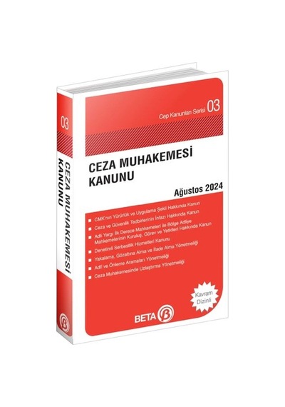 Cep Kanunları Serisi 03 - Ceza Muhakemesi Kanunu Cep Boy