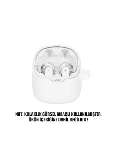 Microsonic Jbl Tune Flex 2 Mat Silikon Kılıf Beyaz