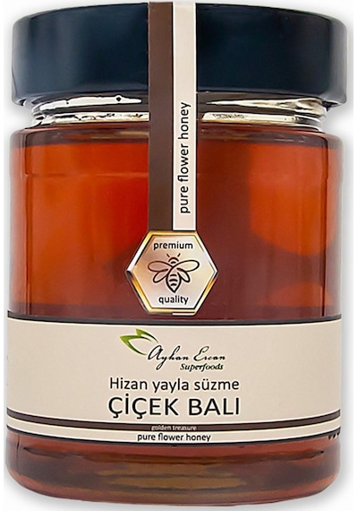 Ayhan Ercan Hizan Yayla Süzme Çiçek Balı 350 G