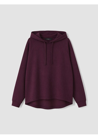 Lcw Curve Bordo Büyük Beden Kadın Hoodie