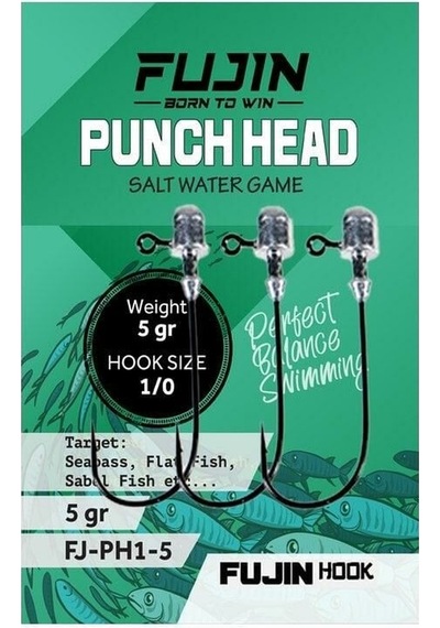 Fujin Punch Head Jighead Fj-ph 1/0 2gr