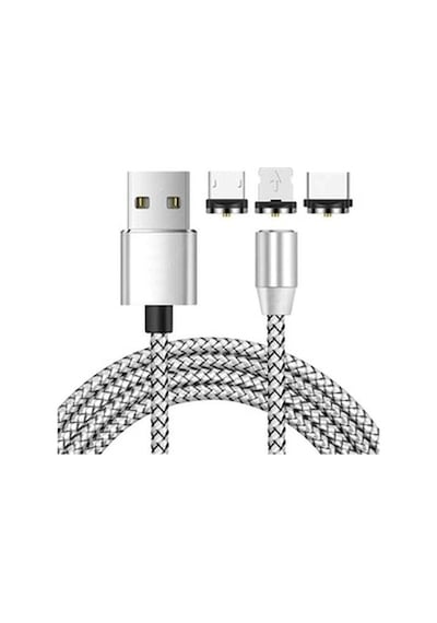 Alfais 4910 Apple iPhone Uyumlu Lightning Micro Usb Type C Mıknatıslı