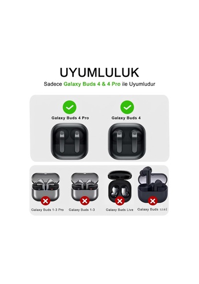 Samsung Galaxy Buds 4 / Buds 4 Pro Uyumlu Karbon Fiber Hybrid Polymer Technology Darbeye Dayanıklı Kulaklık Kılıfı Gri