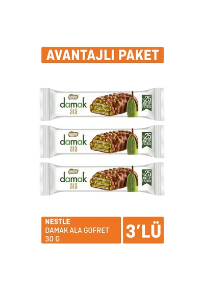 5 Adet Nestle Damak Ala Gofret 3 X 30 G