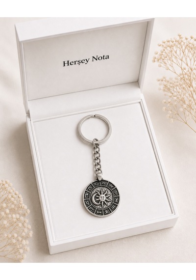 12 Burç Astroloji Anahtarlık Unisex Metal Aksesuar