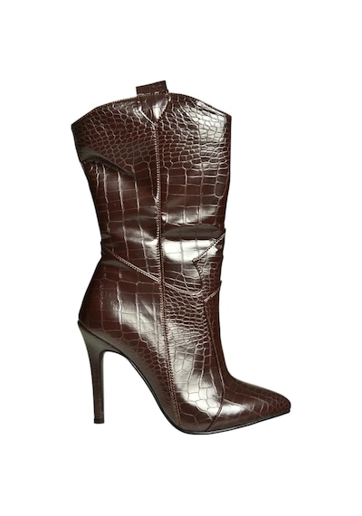 Fox Shoes N372677511 Kahverengi Kroko Baskı İnce Topuklu Kadın Bot Kahverengi-kroko Baskı Fox Shoes N372677511 Kahverengi Kroko Baskı İnce Topuklu Kadın Bot Kahverengi-kroko Baskı