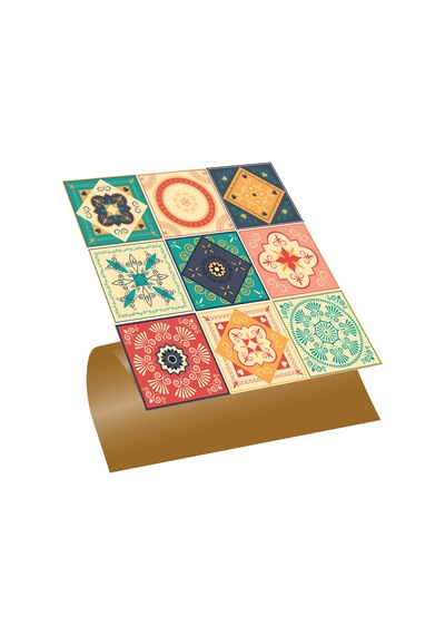 Tink KENDİNDEN YAPIŞKANLI TOKYO DESENLİ PVC KARO 30X30 CM
