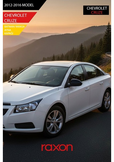 Chevrolet Cruze 2012-2016 Batman & Yarasa Ayna Kapağı Parlak Piano Black Sport