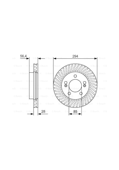 Ssy Kyron 2.0Xdi 2005-2011 Bosch Ön Disk 2 Adet N11.4395
