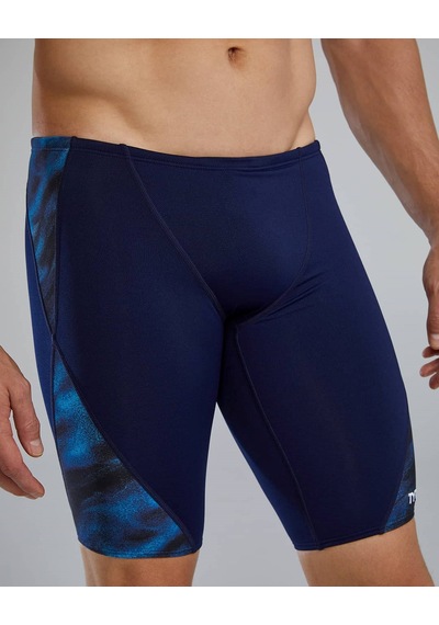 Tyr Durafast Elite Men's Blade Splice Jammer Swimsuit - Soren mavi