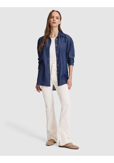 Pierre Cardin Kadın Koyu Mavi Gömlek Jean 50325403-vr032
