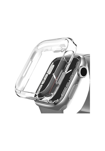 Apple Watch İle Uyumlu Series 10 Şeffaf Kılıf Ekranı Tam Kapatan Silikon Yapılı Ekran Koruma Apple Watch İle Uyuml
