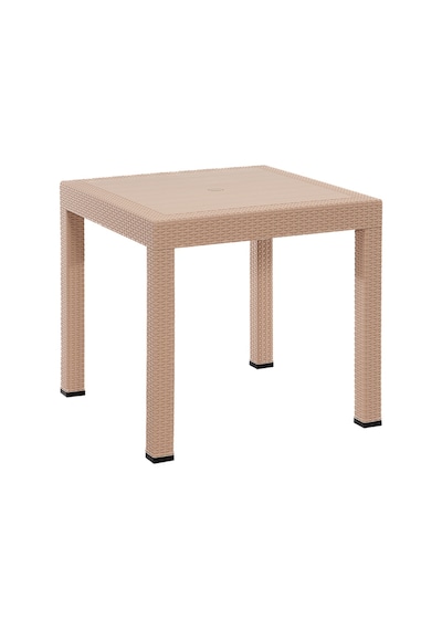 Rattan 80x80 Camsız Cappucino Masa - Bahçe&balkon&teras Cappuccino