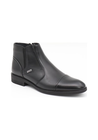 Nesilshoes Nesil Shoes Thrtrk 2302-1 Siyah Hakiki Deri Kauçuk Taban Erkek Bot