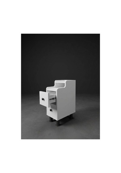 Çok Amaçlı Modern Yan Sehpa Organizer Yatak Odası Komodin 25cm Ahşap Görünümlü Ev Tamamlayıcı Beyaz - 926882295 Beyaz