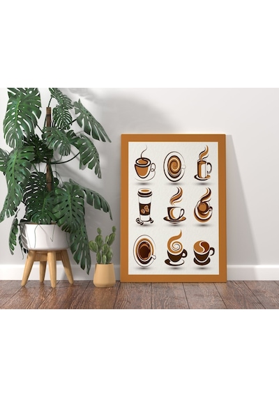 Bk Home Coffee Tasarımlı Kanvas Tablo 70X100Cm-5 (512115505)