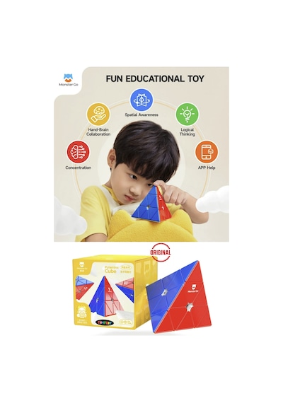 Gan Cube Monster Mg Pyraminx Zeka Küpü Profesyonel Speed Cube Askılı Standart Model 4746