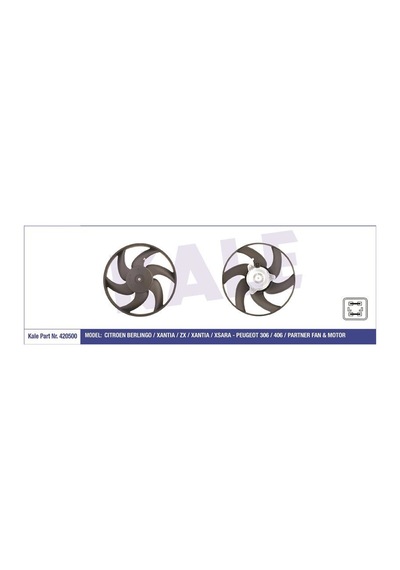 KALE 420500 FAN MOTORU 306 406 PARTNER / XSARA BERLINGO 250W-335m