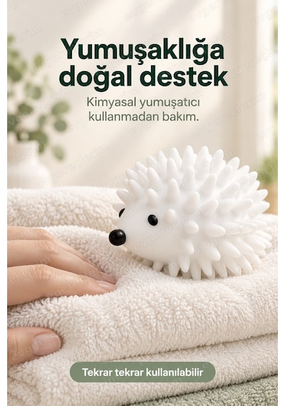 Çamaşır Kurutma Topu Tüy Toplayıcı Ve Kırışık Önleyici Beyaz