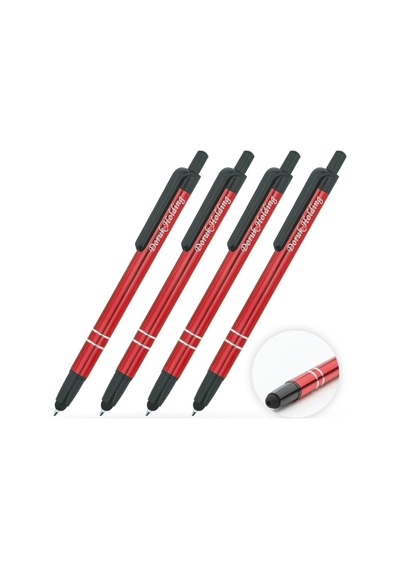Kişiye Özel Kırmızı Dokunmatik Ekran Kalemi 20 Adet