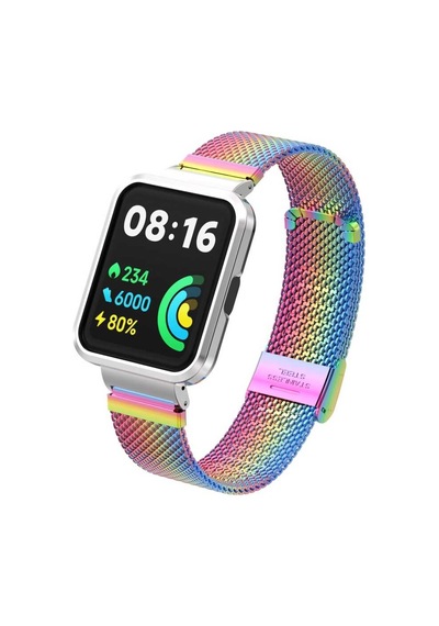 Xiaomi Redmi Watch 2 Lite Uyumlu Krd-66 Metal Mkst Kordon-colorful