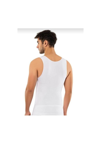 Erdem 650 Erkek Seamless Korse Atlet 2 Adet Beyaz