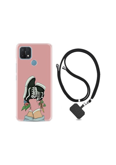 Oppo A15S Kılıf Boyun Askılı Dog And Girl 1359