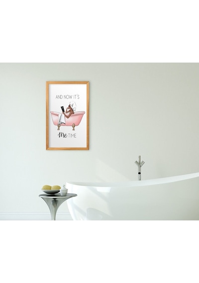 Bk Home Banyo Dekoratif Retro Ahşap Tablo-21 (551049850)