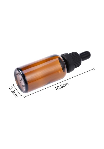 Amber Cam Damlalık Seti 6'lı Cam Şişeler Damlalıklı Kahverengi 30 Ml Parfüm, Kolonya, Uçucu Yağlar Ve Örnekler İçin Mini Şişe