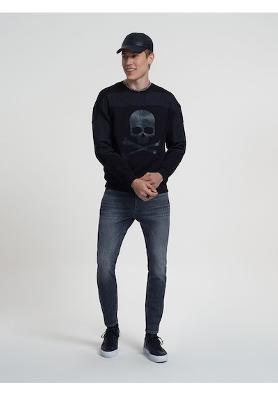 LOFT Oversize Fit Erkek Sweatshirt Lf2034910 Q1.v1 Siyah