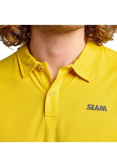 Slam A108013s00-w41 Act Qd Polo Erkek Tişört Sarı Sarı